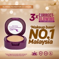 DNARS Glowing Foundation Dewy Glow Natural Look Full Coverage Foundation Makeup Tahan Lama