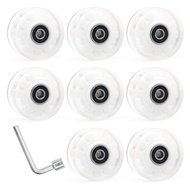 Skateboard Wheels with Bearings Roller Skate Wheels Set Double Row Roller Skate Accessories Quads Sk