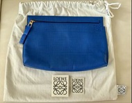 Loewe T pouch leather clutch