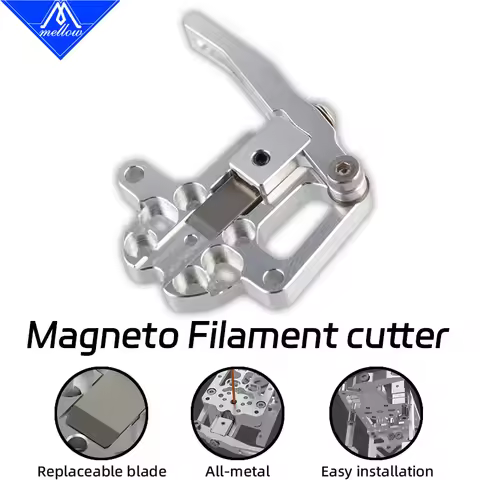 Mellow CNC Aluminum Magneto Filament Cutter For Printhead Bracket – Compatible with Goliath, Crazy D