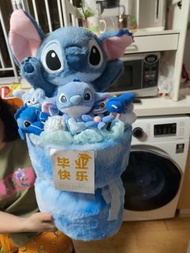 迪士尼 Stitch 毛公仔畢業花束