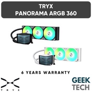 TRYX Panorama 360 ARGB 360mm AIO 6.67'' AMOLED Curved Screen 3D AIO Liquid Cooler