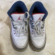Sepatu Air Jordan 3 Retro True Blue GS Grade School Second Original size 40