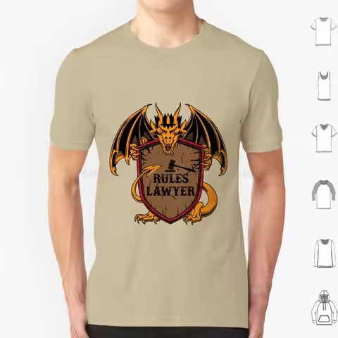 Rules Lawyer T Shirt Men Women Kids 6xl Caster Cleric D20 Demon Dice Dm Dnd Master And Fantasy Rpg F