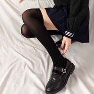 M TWO SHOP ✨（ส่งจากไทย）✨JK สีดำยาวเข่าสูงผู้หญิงถุงเท้าบาง Cool ญี่ปุ่น Lolita สีขาวสุภาพสตรีถุงน่อง Ins แฟชั่นลูกวัวผ้าไหมถุงเท้า