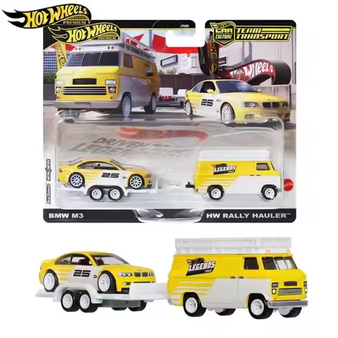 In Stock Genuine Hot Wheels Legends Tour Team Transport 2025 Bmw M3 Hw Rally Hauler 1:64 Premium Die