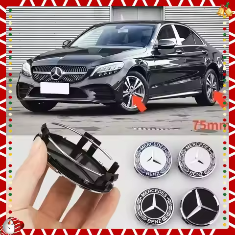 4pcs 75mm car wheel hub center cover modification parts suitable for Mercedes Benz W204 W205 AMG E21