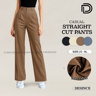 🇲🇾 DESINCE Women Casual Straight Cut Pants Seluar Panjang Perempuan  WP 066