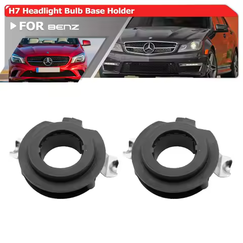 2x H7 2-in-1 LED Headlight Base Holders For Benz C CLA ML GLE-Class W204 C117 H7 Spotlight Headlamp 