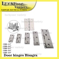 CHH STAINLESS STEEL DOOR/CABINET HINGES (BISAGRA) SOLD PER BOX