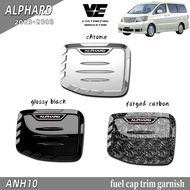 Vemart Toyota Alphard anh10 2003-2008 car fuel cap trim garnish accessories