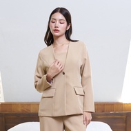 Miss office เสื้อสูทกระดุม 1 เม็ดมีกระเป๋า (MB-035)