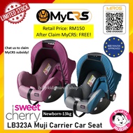(MyCRS Free car seat) Sweet Cherry Car Seat LB323A Muji Infant Carrier Baby Car Seat Newborn ~13kg |