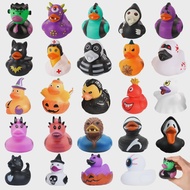 5Pcs Bulk Novelty Halloween Rubber Duck Pet Toys - Squeaky Interactive Floating Playthings for Dogs/