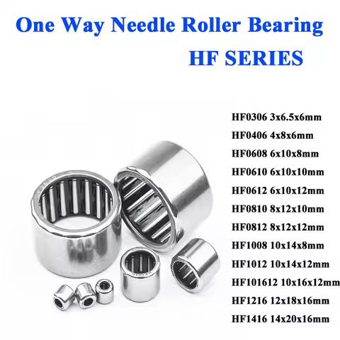 5/10Pc One Way Roller Bearing HF1008 HF0810 HF0306 H0406 HF0608 HF0610 HF0612 HF0812 HF1012 HF1216 H