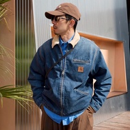 QQOL CARHAR*** Graphite Wash J97Denim Detroit Jacket Retro Color Block Classic Spring Autumn America