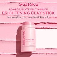 Glad2glow pomegranate niacinamide clay stick - glad2glow pomegranate stick mask - glad2glow pink sti