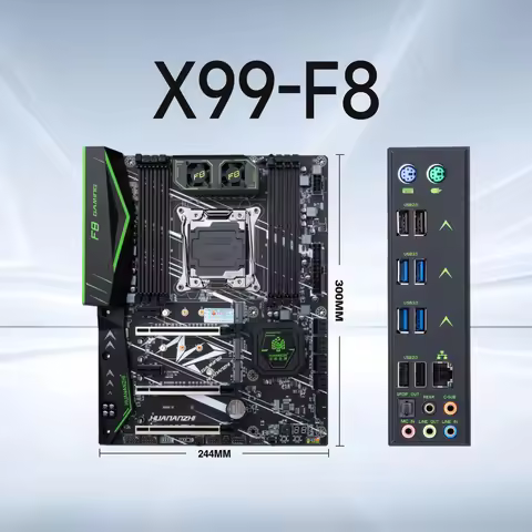HUANANZHI X99 F8 LGA 2011-3 XEON X99 new Motherboard support Intel E5 2640 2666 2670 2678 2696 v3 v4