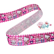 HELLOKITTY Sanrio Hello Kitty Etc Grossgrain Ribbon size 3.8cm
