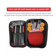 Set of 2 table tennis rackets with 4 balls, genuine GoodFit GF005TS retractable net stake