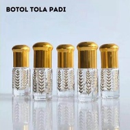 Botol Tola Surrati 12ml Motif Padi - Botol Stick Motif Padi - Botol Kosong Isi Ulang Parfum