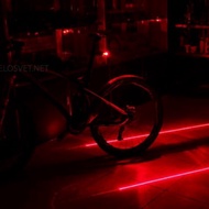 SUPER LED + LASER bicycle signal light