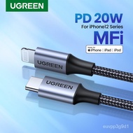 UGREEN MFI PD 36W Charger USB C to Lightning Cable Type-C to iPhone Lightning Cable Fast Charger Data Sync Compatible fo