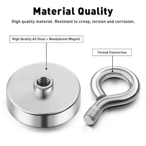 Super Strong N52 Neodymium Fishing Magnets Hooks Salvage Magnets Neodymium Magnet Searcher Powerful 