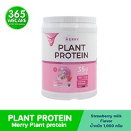 MERRY Plant Protein Strawberry 1050 g.เมอร์รี่ แพลนท์ โปรตีน กลิ่นสตรอว์เบอร์รี่