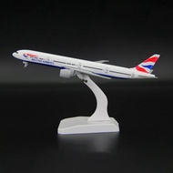 1/400 Scale British Airways B777 Model Plane 20cm Alloy Material Diecast Airplanes Collection Displa