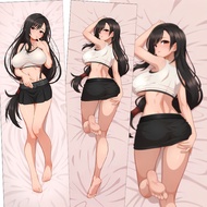Final Fantasy Tifa Lockhart Anime Dakimakura Cover Hugging Body Pillow Case 50*150CM Otaku Sleepy Pi