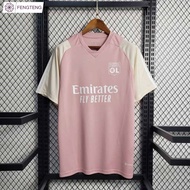 Fans Issue Olympique Lyon Jersey 23/24 Pink Football Shirt