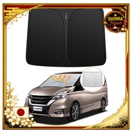《Direct From Japan》  Reinforced Nissan Serena C27 ​​Windshield Sunshade H28.8-R4.11 HC27HFC27HC27GFC