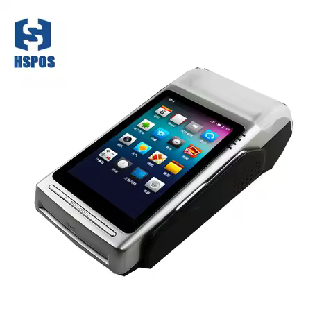 HSPOS Handheld POS Terminal PDA Android 5.1 GPS PDA Printer 58mm Barcode Support 2 SIM Card Slots HS