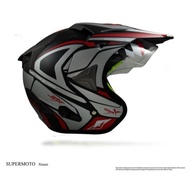Jpx Xteam Black Doff Helmet Supermoto Helmet