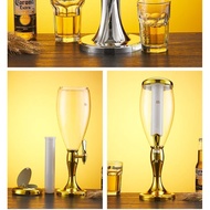 Double-head beer dispenser, commercial beer dispenser with light, beer tower for bars, KTVs, beer ba