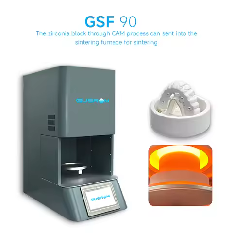 GUSROM GSF 90 Zirconia Sintering Furnace for Dental Labs Fast 90-min Sintering MoSi2 Heating Rods CA