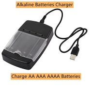 EU US AC Plug & USB Smart Battery Charger for LR03  AA LR6 AAA  Alkaline 1.5V Rechargeable Batteries