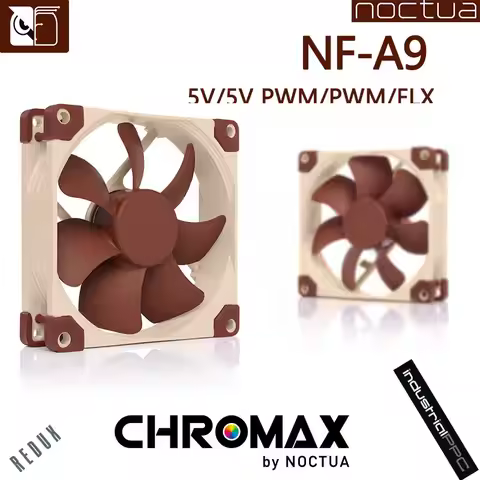 Noctua NF-A9 5V/12V 3PIN/4PIN 92x92x25mm Fan Intelligent Temperature Control/Low Noise And High Qual