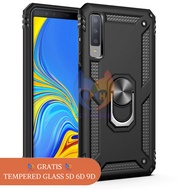 PROMO Case Samsung Galaxy A6 2018 A6+ 2018 A7 2018 Hardcase 360 Military Kickstand Magnetic TPU + FR