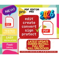 Latest 2026 PDF Editor Nitro Pro Foxit Pro Acrobat Pro | Windows 10/11 Full Version
