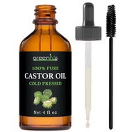GreenIVe Organic Planting Pure Castor Oil, 4oz Bottle, Cold Pressed, Hexane-Free, Hormone-Free Serum