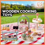 Girl High Tea Party Wooden Pretend Play Set Blender Toys Cake Toys Girl