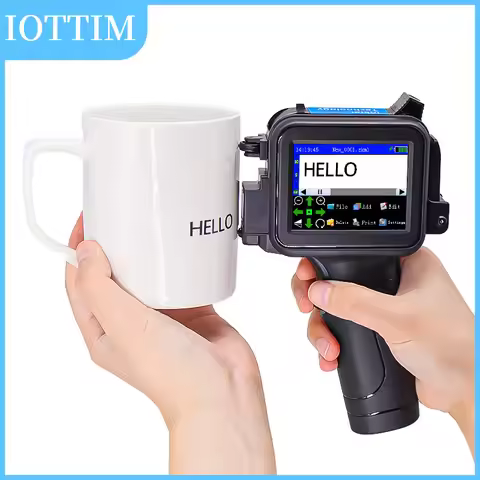 2026 New Mini Handheld Inkjet Printer Portable Date Coder Barcode QR Logo Printer for Wood Plastic M