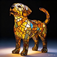Creative Glowing Desktop LED Cross-Border Series Statue Cat Dog Animal Decoration Art Resin Night Li