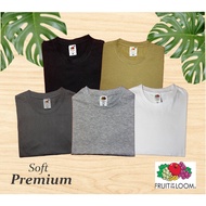 FRUIT OF THE LOOM T-Shirt 100% Cotton Soft Premium