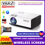 【Android OS】VIUIO A9 Android System WiFi Bluetooth LED 1080P Projector Portable Full HD 3500 Lumens 