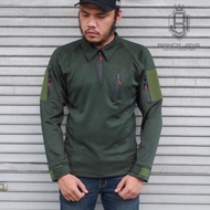 Promo Terbaru kaos bdu tactical full Scuba Combat Polos lengan panjang COD