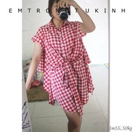 Unique and unique faux skirt style shirt - 2nd item - SMK