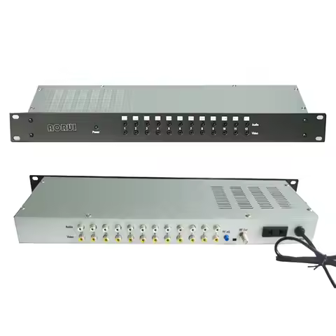 12 Channel Analog Modulator Av To Rf Hotel Cable Front End Audio Video To Rf Pal-dk Pal-bg Ntsc Rf M